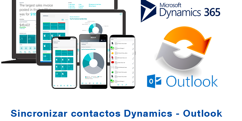 Sincronizar contactos entre Outlook y Dynamics 365 Business Central