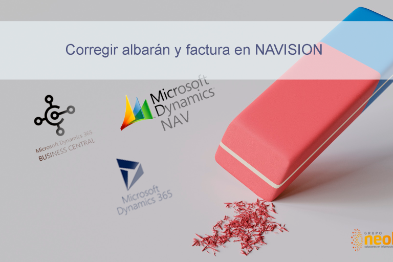 corregir factura y albaran en navision